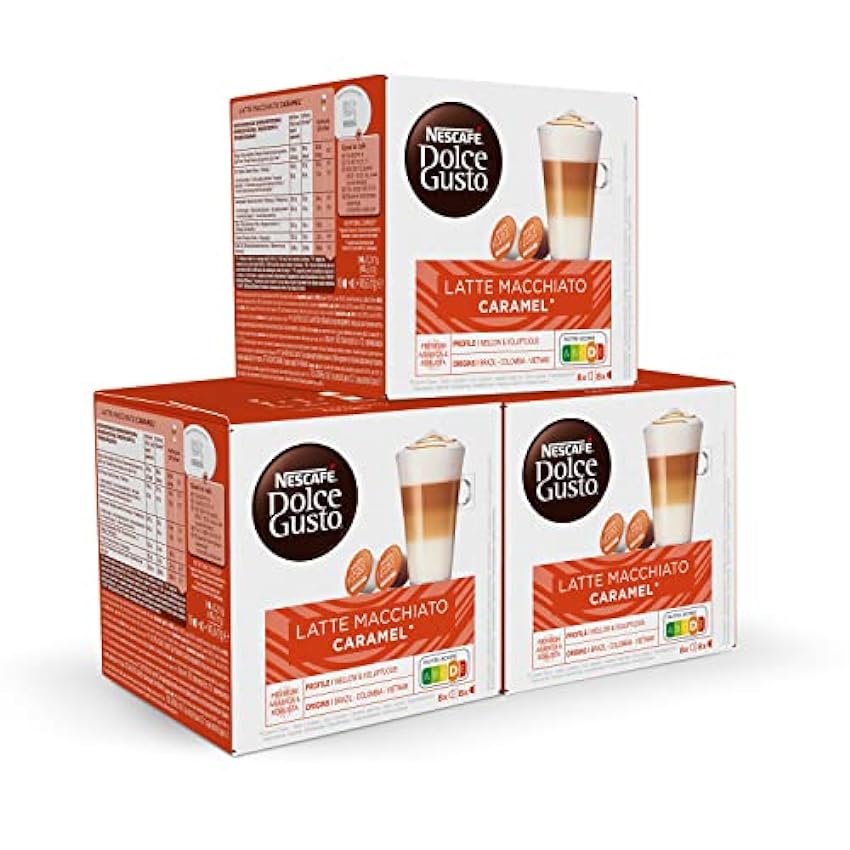 Dolce Gusto NESCAFÉ Latte Macchiato Caramel - x3 pack d