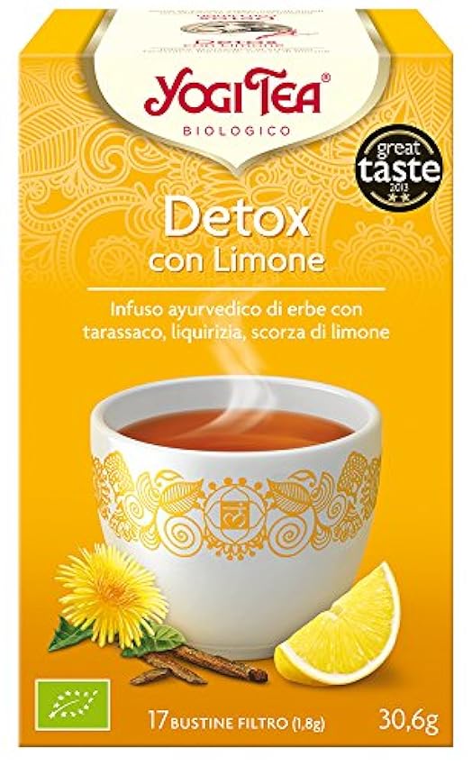 Yogi Tea Infusión de Hierbas Détox con Limón - 17 bolsi