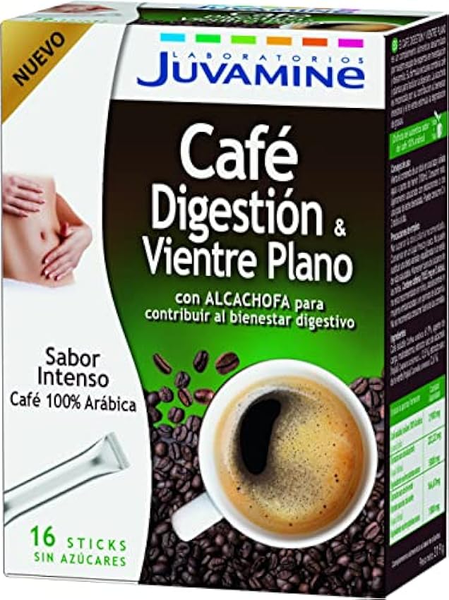 JUVAMINE - Café Vientre Plano y Digestión - Café 100% A