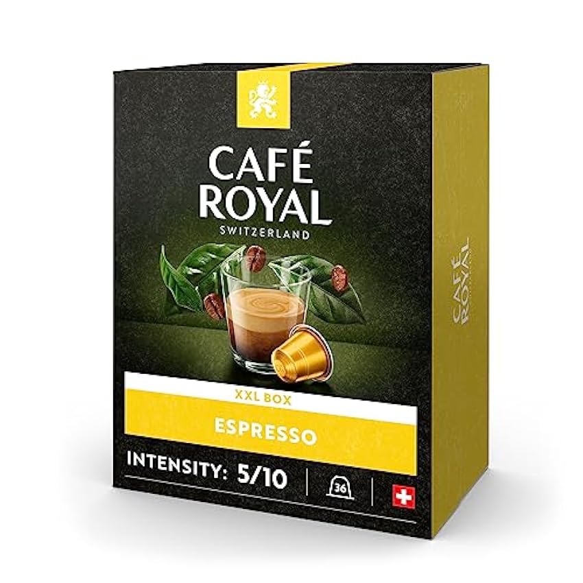 Café Royal Espresso 36 Capsules en Aluminium Compatible