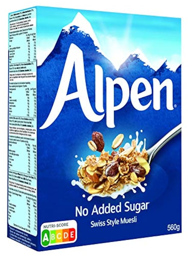 Weetabix Alpen Cereales sin azúcar 560 g, 1er Pack (1 x