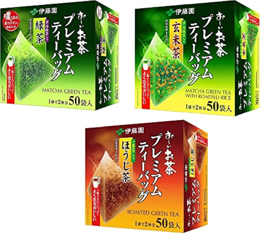 Itoen o ~ i ocha té verde japonés premium, 3 set de sab