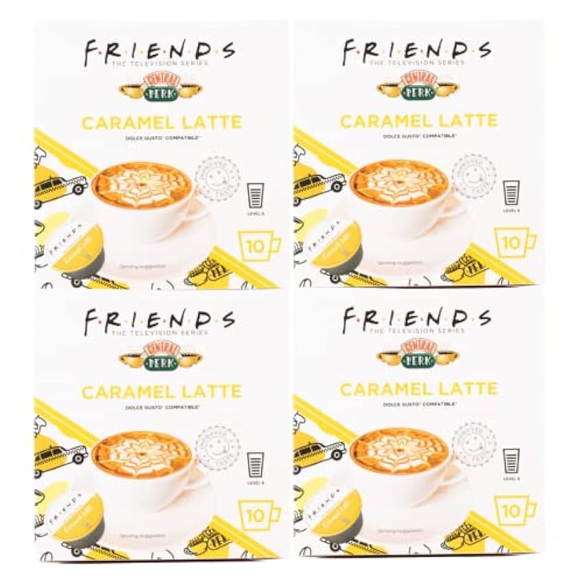 F.R.I.E.N.D.S Dolce Gusto Compatible Coffee Pods (Caramel Latte 40 Pack) aGEwCCyY
