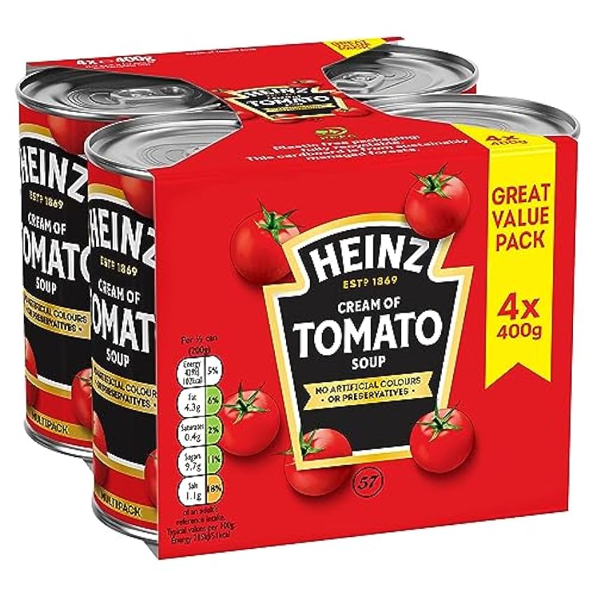 Heinz Tomato Soup 4 X 400g EhKB8kdf