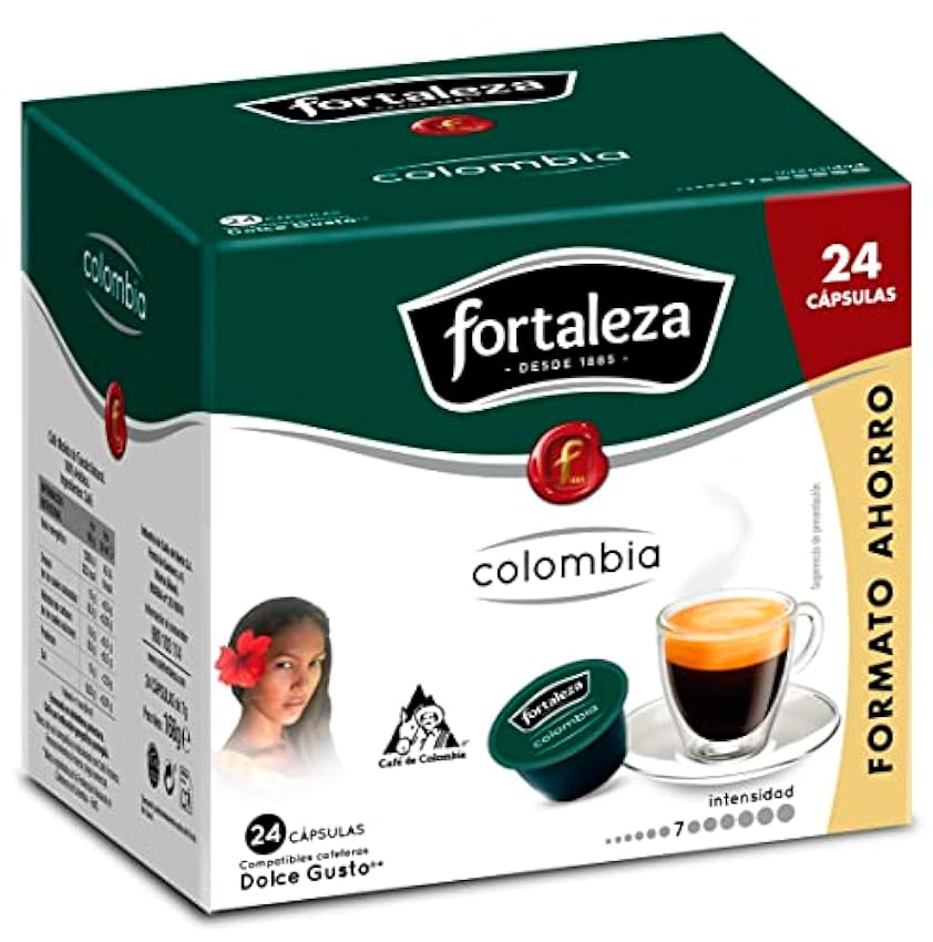 Café Fortaleza – Cápsulas Compatibles con Dolce Gusto, 