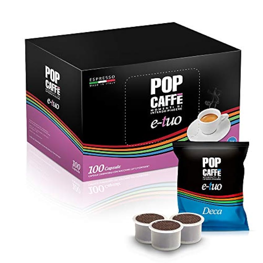 100 Cápsulas Pop Caffè e-tuo mezcla 2 cremoso COMPATIBL
