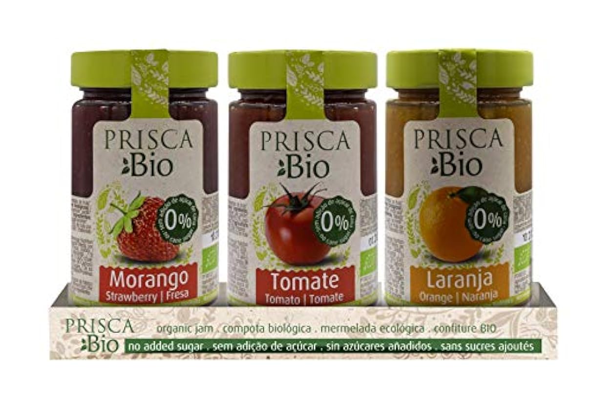 PRISCA Mermelada 100% Ecológica de Fresa - Tomate - Nar