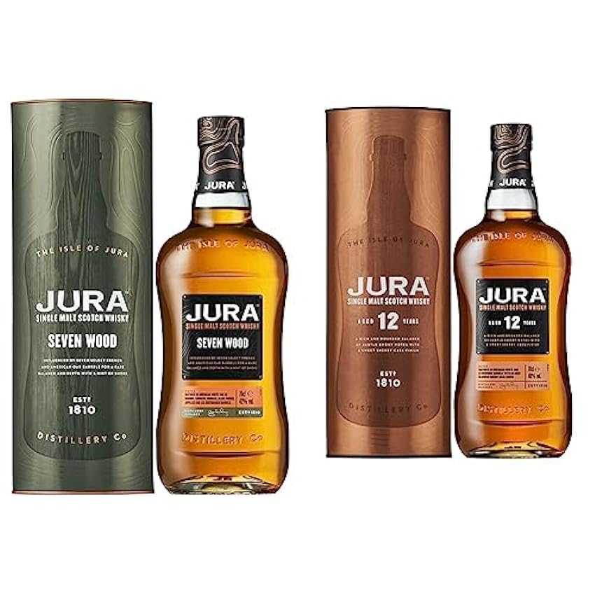 Jura Seven Wood - Whisky de Malta Escocés - 700 ml & 12 Años - Whisky de Malta Escocés - 700 ml bNxbTxpJ