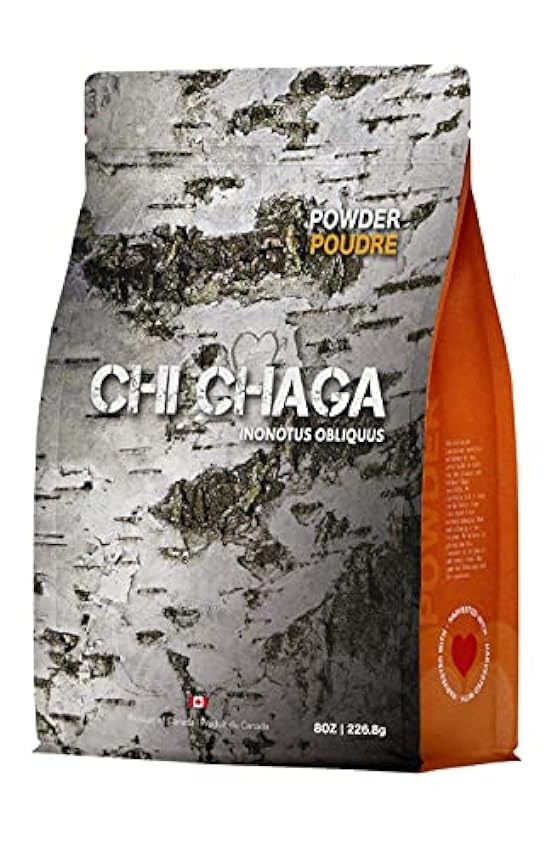 Polvo de Hongo Chaga Orgánico - 226.8 gramos de auténti