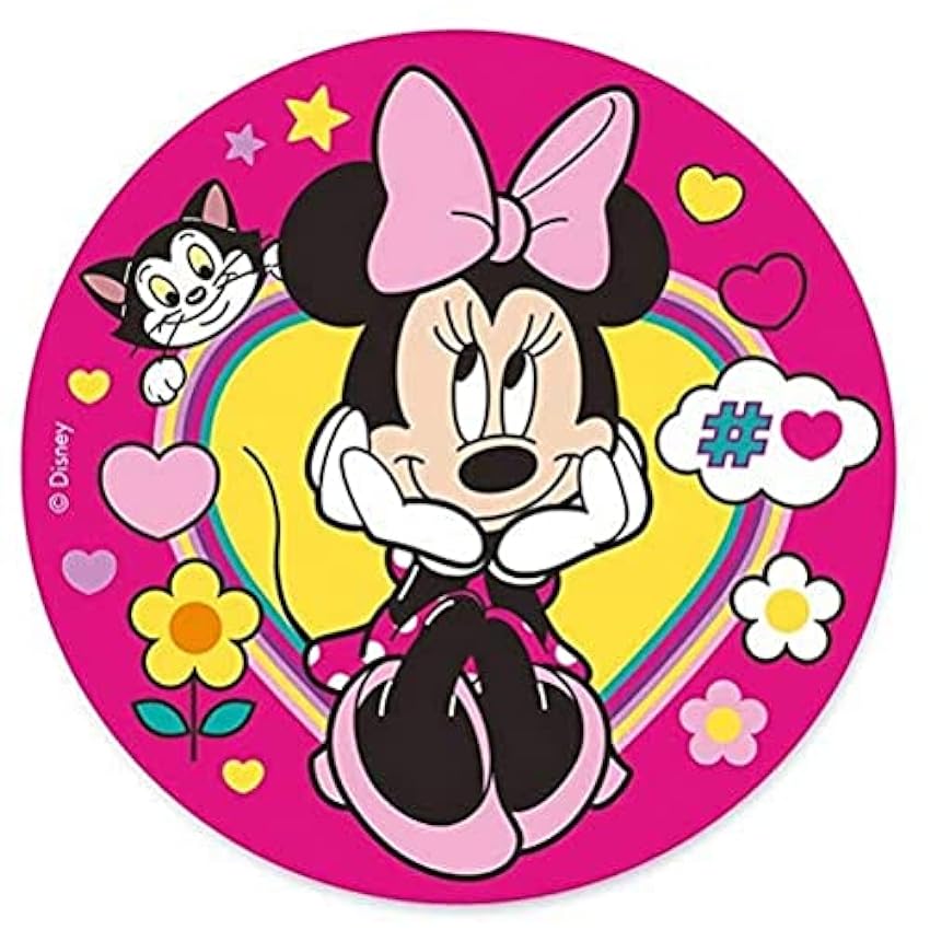 Dekora - Decoracion Tartas de Cumpleaños Infantiles en Disco de Oblea de Disney Minnie Mouse - 20 cm 4htrWGxX