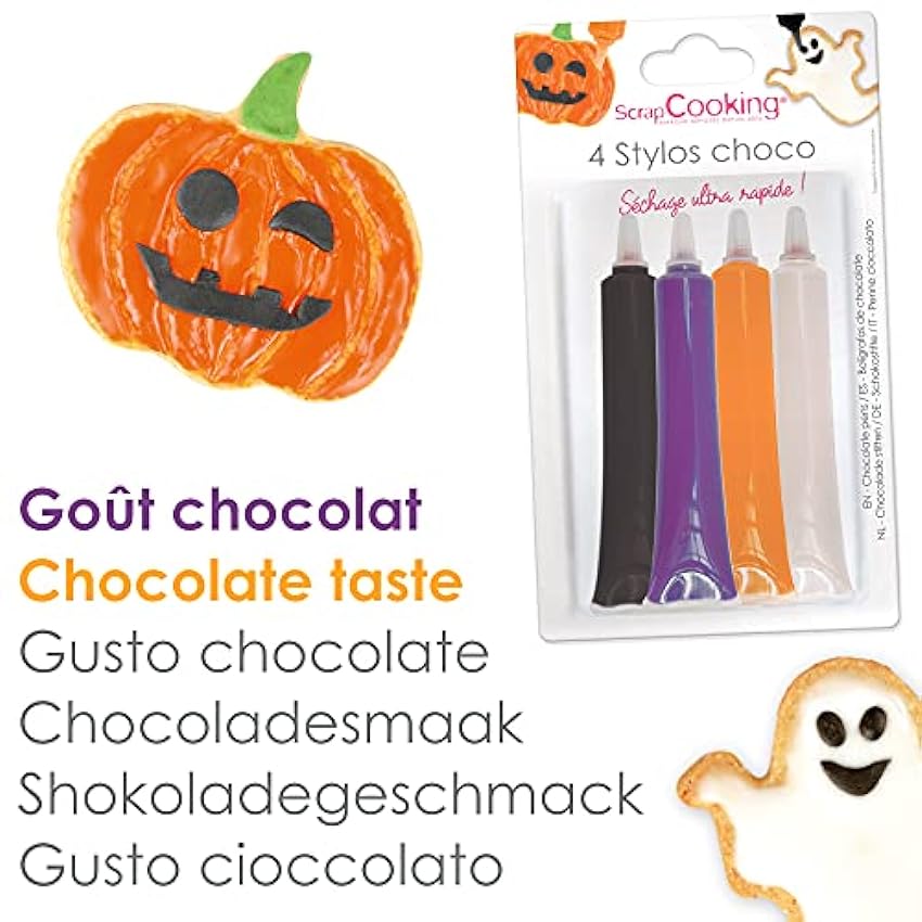 4 Bolígrafos de Chocolate Halloween a9wxs5xU