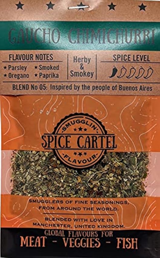 Spice Cartel´s Gaucho Chimichurri. Artisanal Herb 