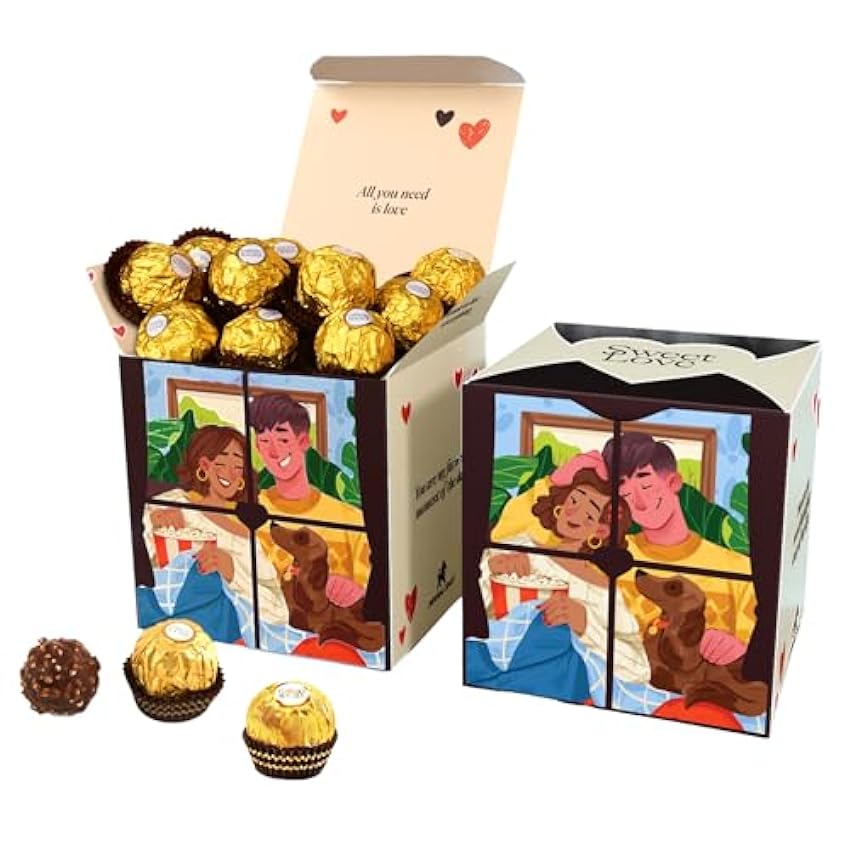 Caja regalo de chocolate para parejas Sweet Love I Rega