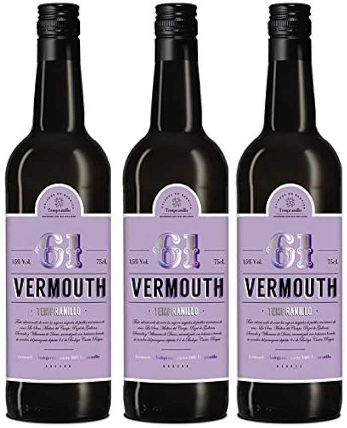 CUATRO RAYAS 61 Vermouth Tempranillo (3 Botellas x 750ml) 4tYKxQCb