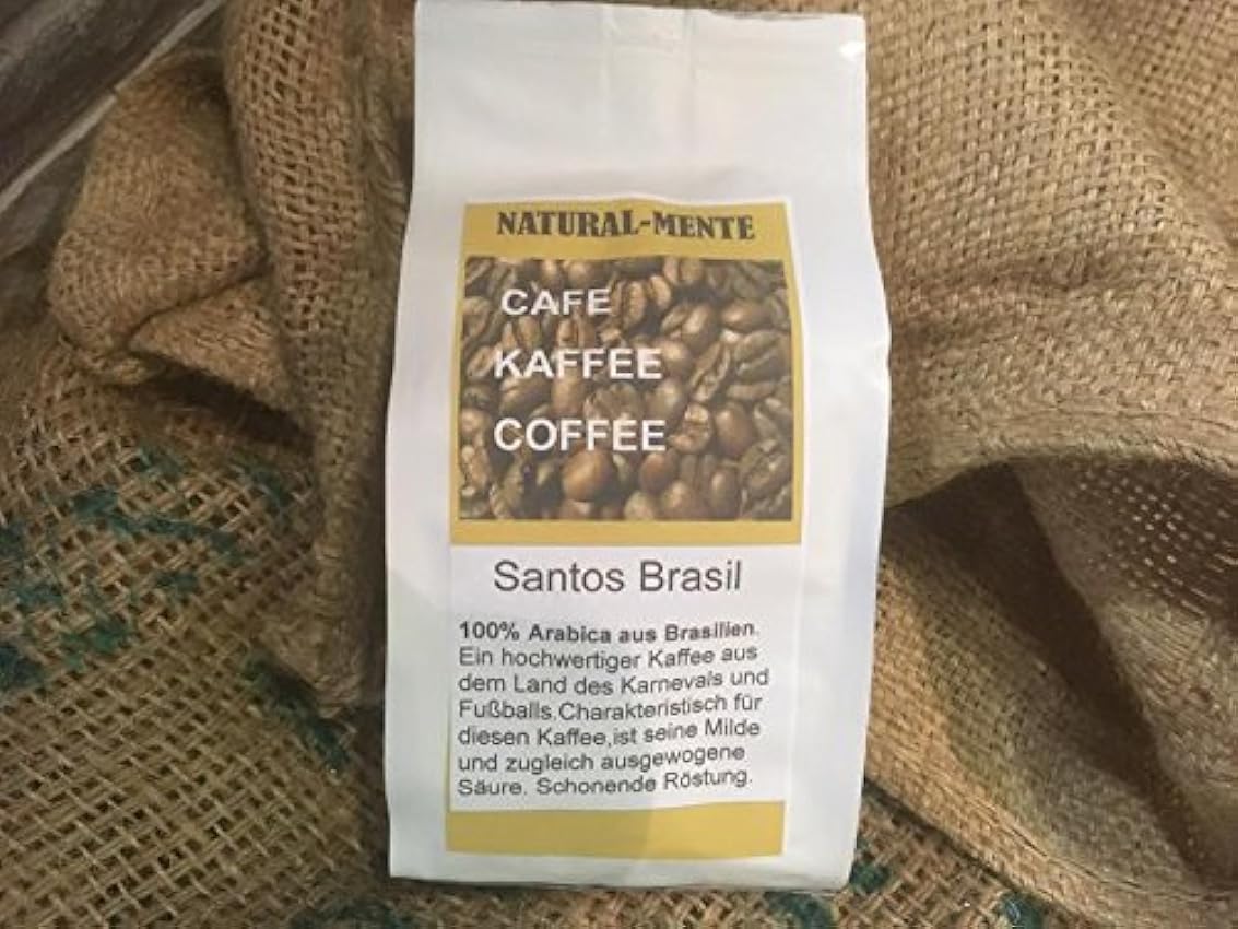 natural mente – Granos de café de geröstet de Brasil, 2 x 250g, Cafe, Coffee, toda granos, Granos, arabica, Hochland Café, Granos de café, Café, Coffee Beans, Café Tostado, filtros de café b18swvh9