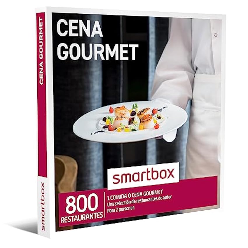 Smartbox - Caja Regalo Cena Gourmet - Idea de Regalo Gourmet - 1 Comida o Cena para 2 Personas 4DovF249