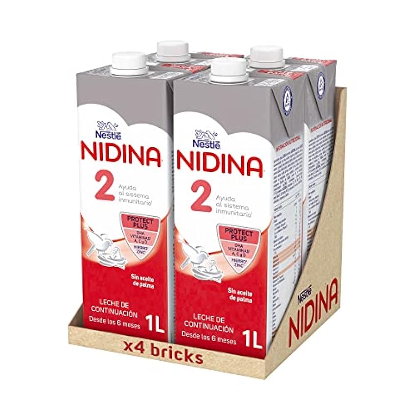 Nestlé NIDINA 2 Liquida - 4 botes x 1 l 7RbqKvnB