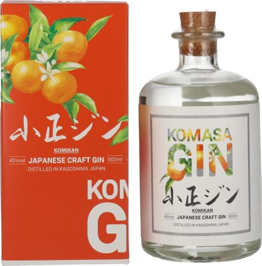 Komasa Gin SAKURAJIMA KOMIKAN 40% Vol. 0,5l in Giftbox 