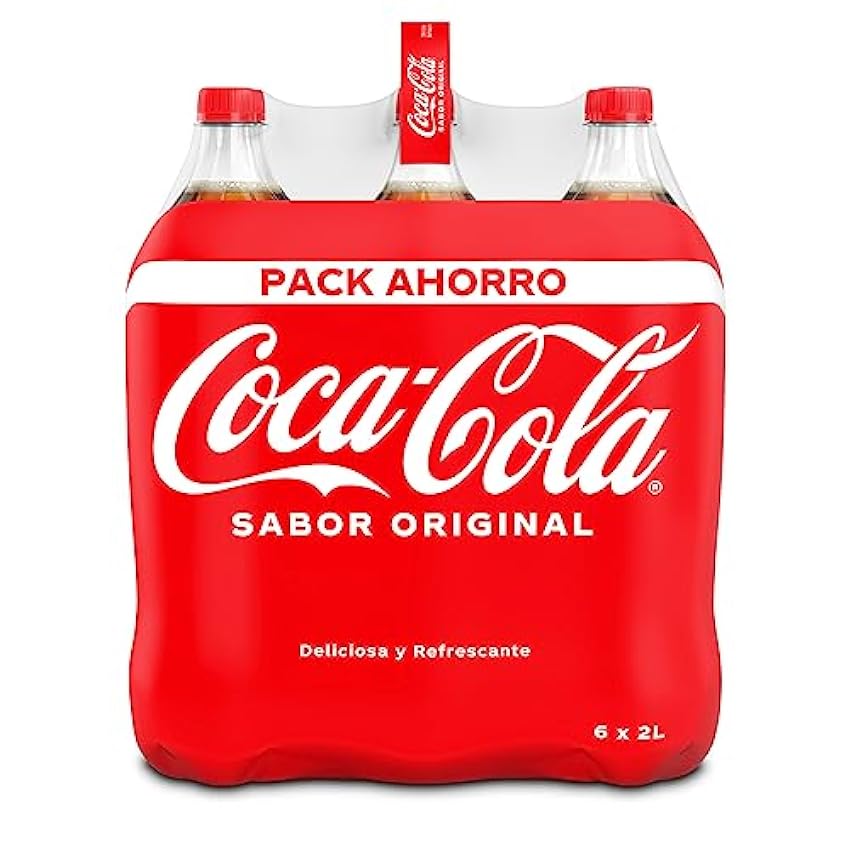 Coca-Cola Sabor Original - Refresco de cola - Pack 6 botellas 2 L AXC3ytQr