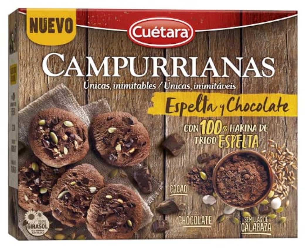 Cuétara Galletas Campurrianas Espelta y Chocolate, 320g