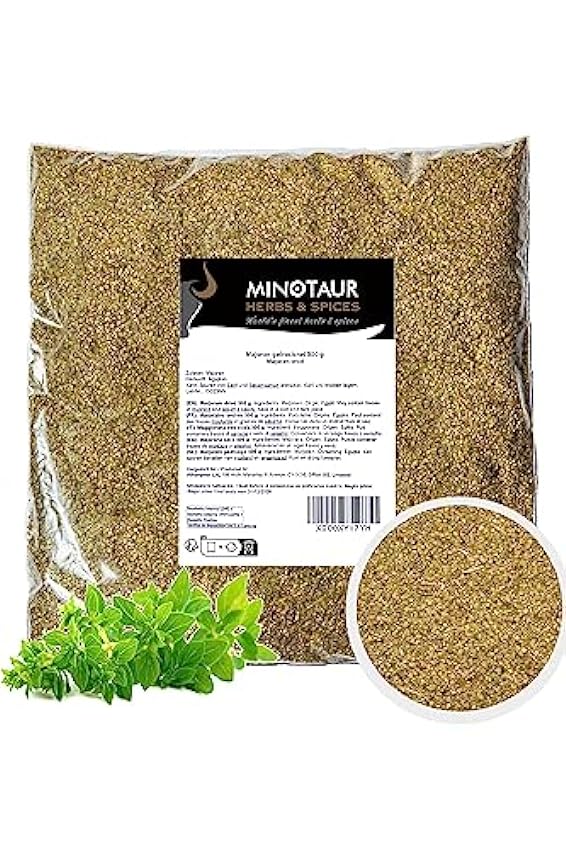 Minotaur Spices | Mejorana | 2 x 500 g (1 Kg) | Seca y 