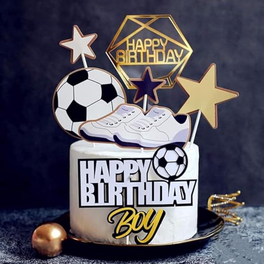 JeVenis football cake topper football birthday cake dec