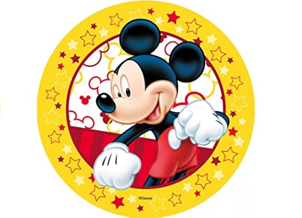 Oblea para tarta Disney Mickey Mouse 72086 (amarillo) 499p2Lco