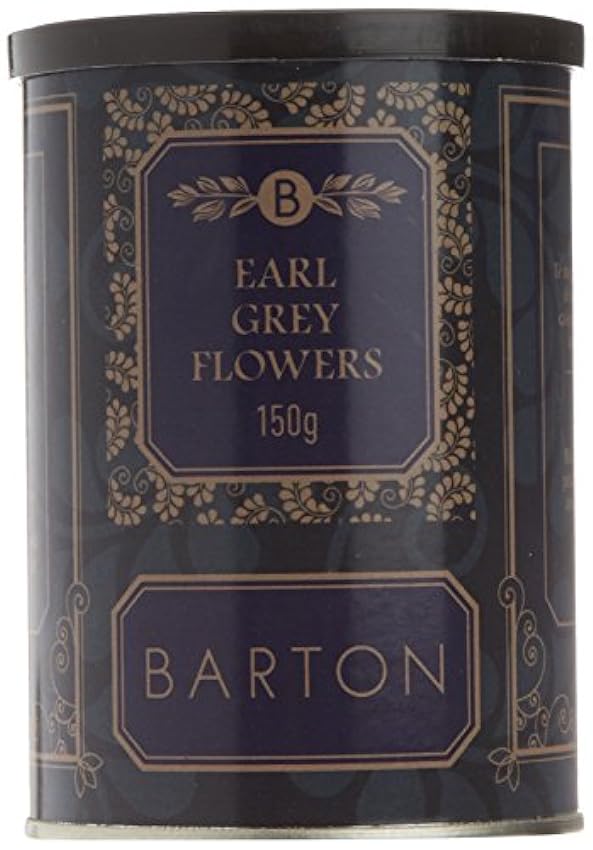 Barton Earl Grey Flowers - Hojas partidas de Té negro, 150 gr 7yOWq5lA