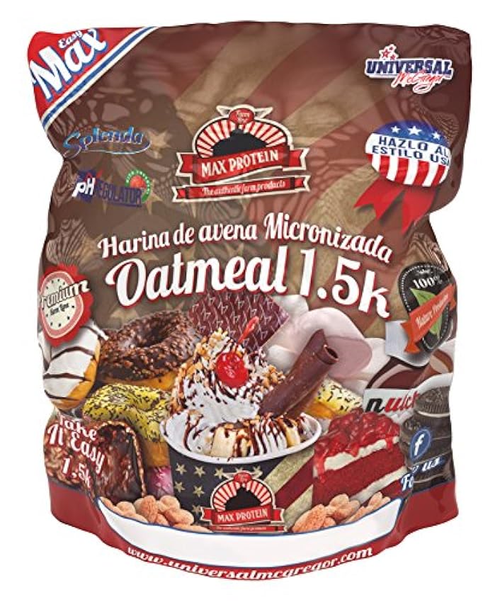 Max Protein Oatmeal Sac Harina Termo-Activada - 1500 gr 0nEDjuk3